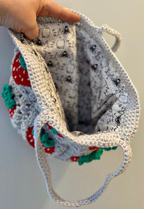 Crochet Strawberry Bag