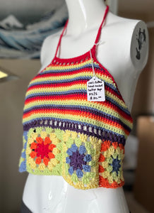 Cotton Crochet Halter Top