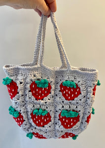 Crochet Strawberry Bag